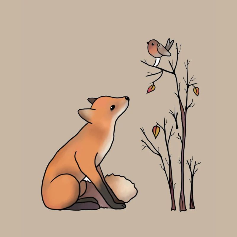 Fox and robin