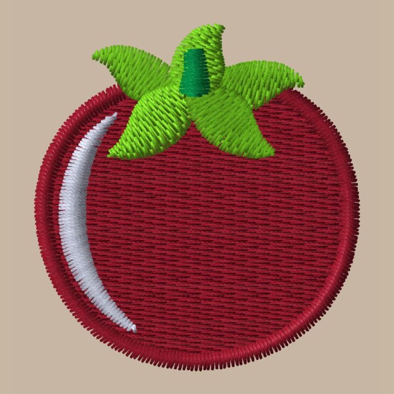 Tomate brodée