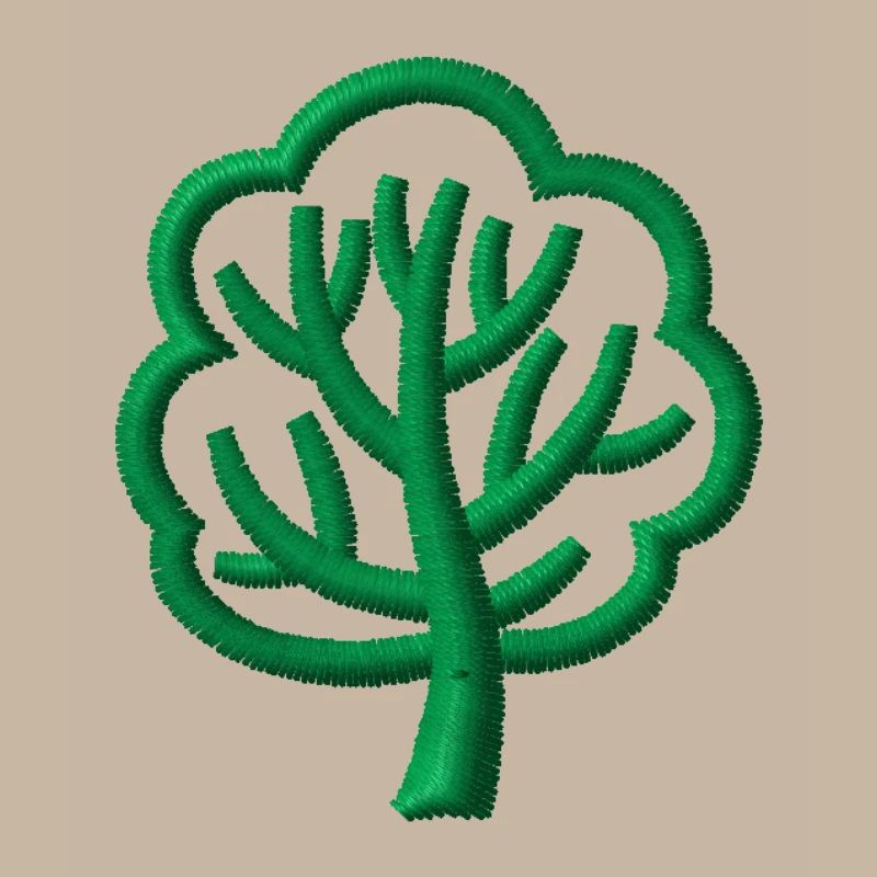 Arbre brodé