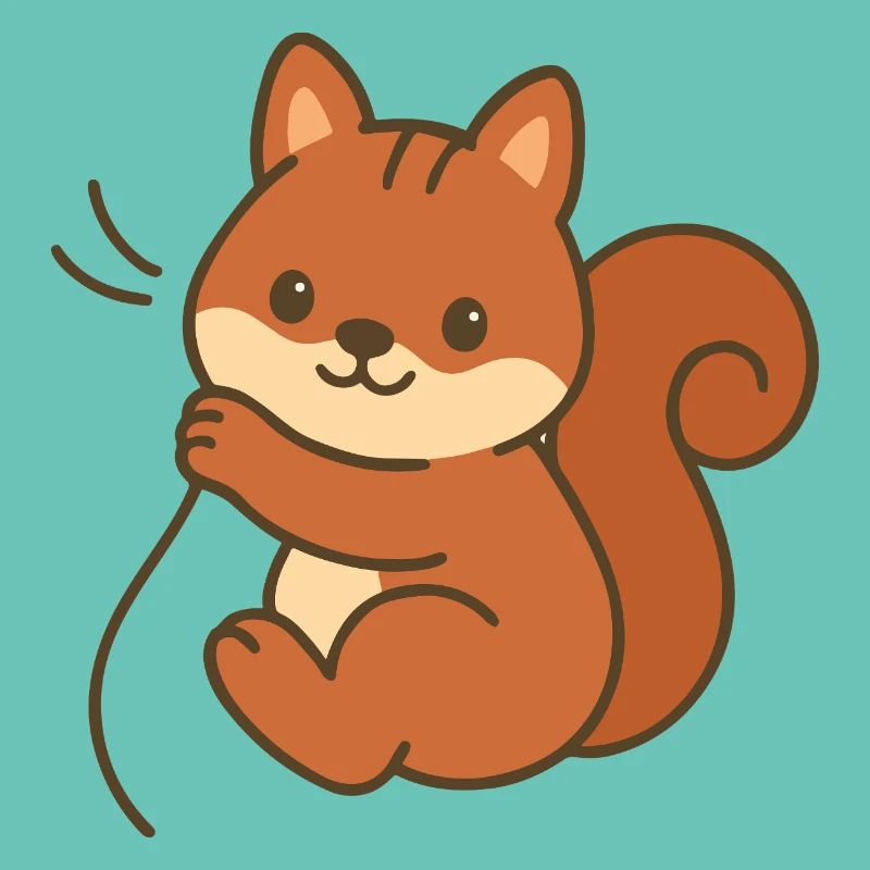 Cuddly squirrel