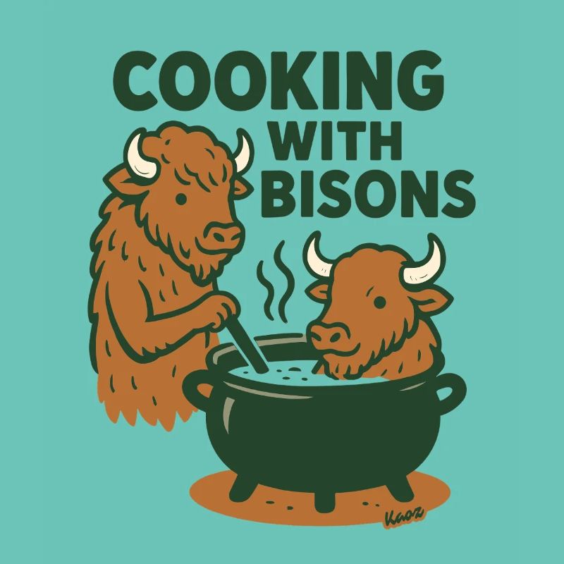 Cuisiner avec les bisons