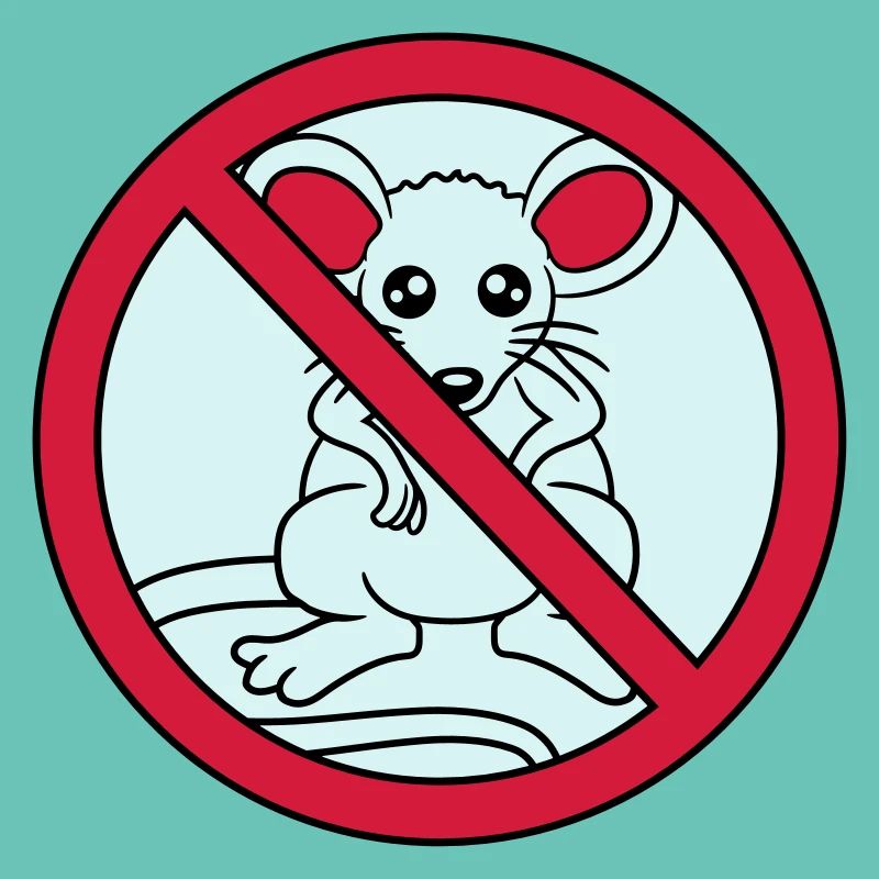 verboten schild durchgestrichen keine maus suess n