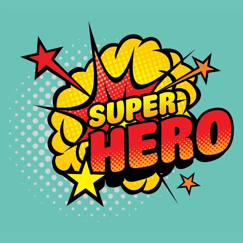 Superhelden Comic Explosion