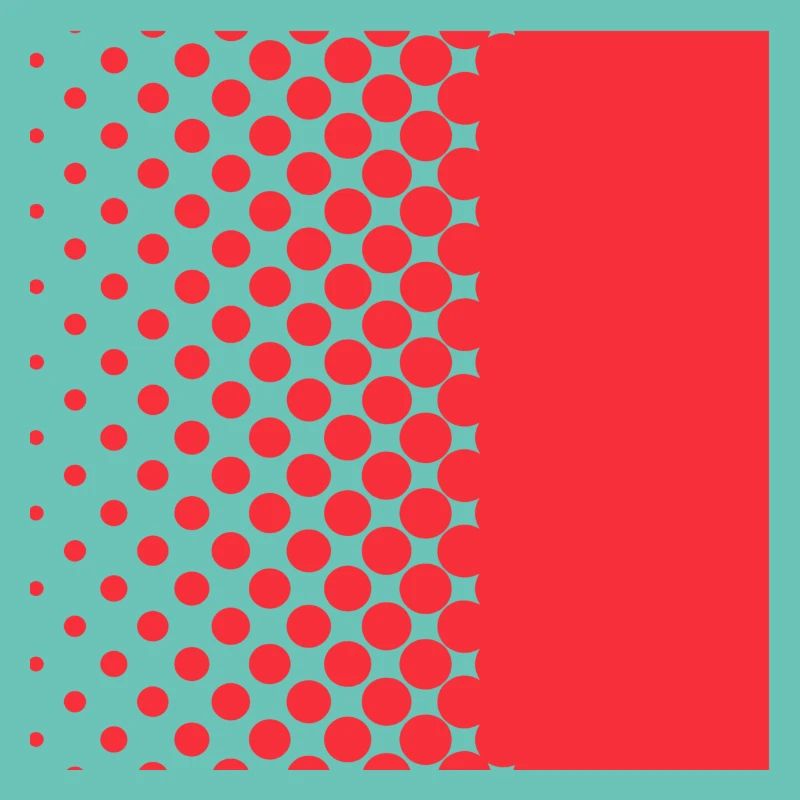 Halftone Gradient Rotes Panel