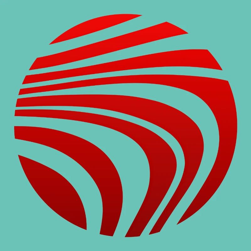 Psychedelic Pattern Red Gradient