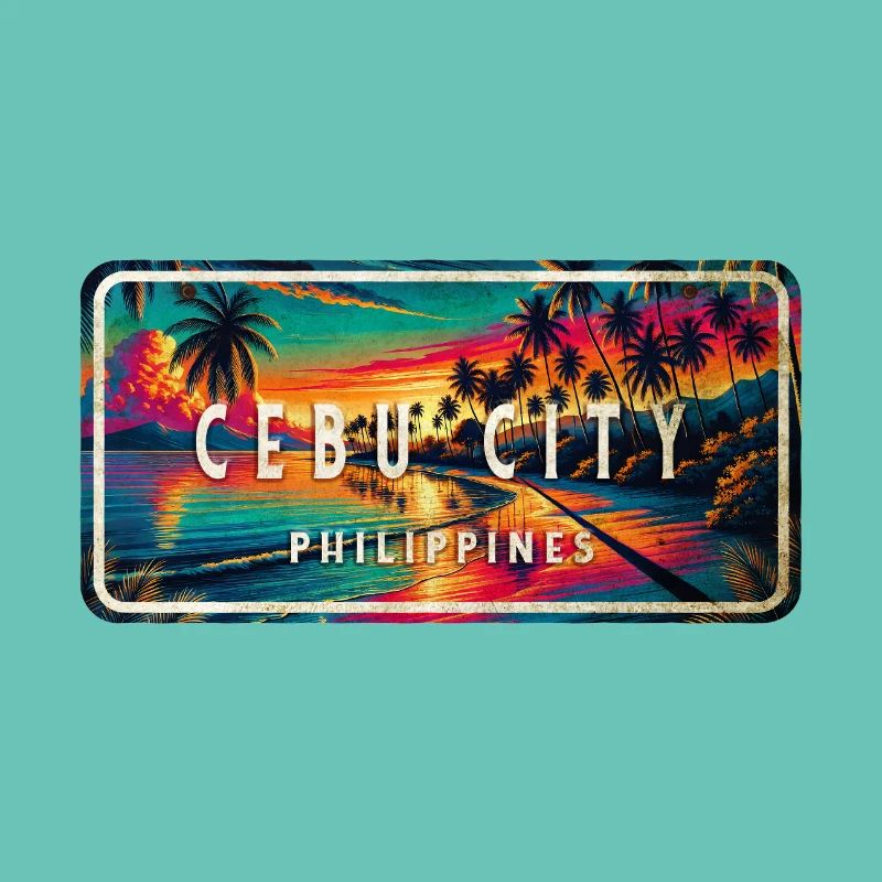 Cebu City – Tropical Retro Sign