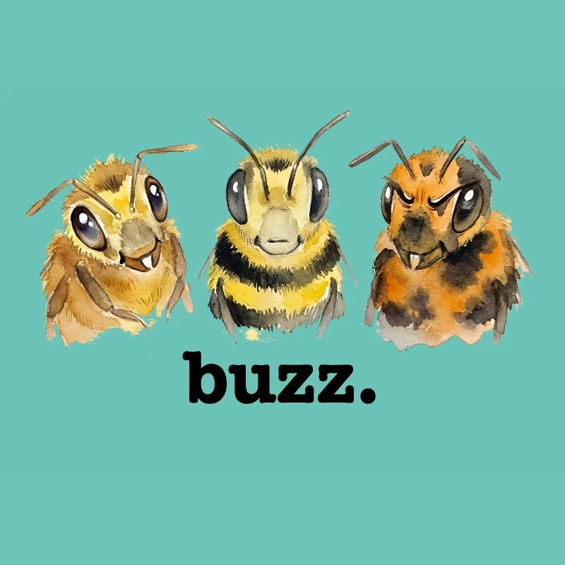Bees buzz – Funny buzzing for bee lovers