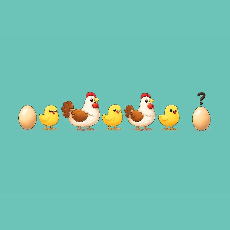Evolution oeuf poussin poule darwin