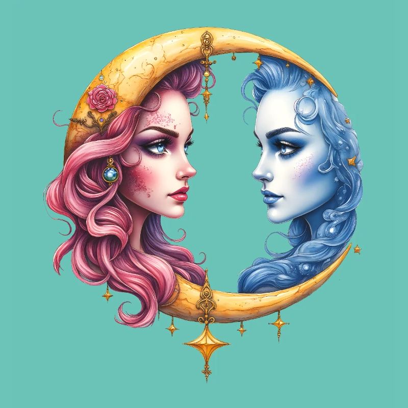 Lune jumelle : Visages dans Eclipse