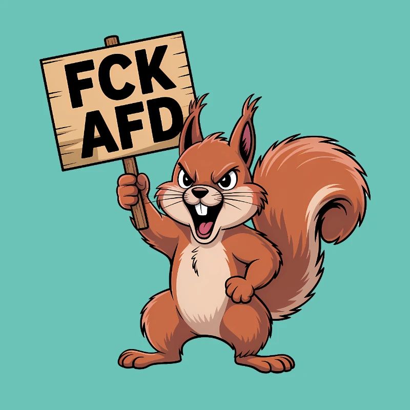 FCK AFD - Antifa Eichhörnchen Tee