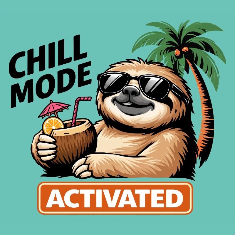 Tropical Sloth Activated Vibes