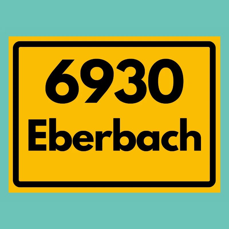 ANCIEN CODE POSTAL RETRO 6930 EBERBACH HEIMAT