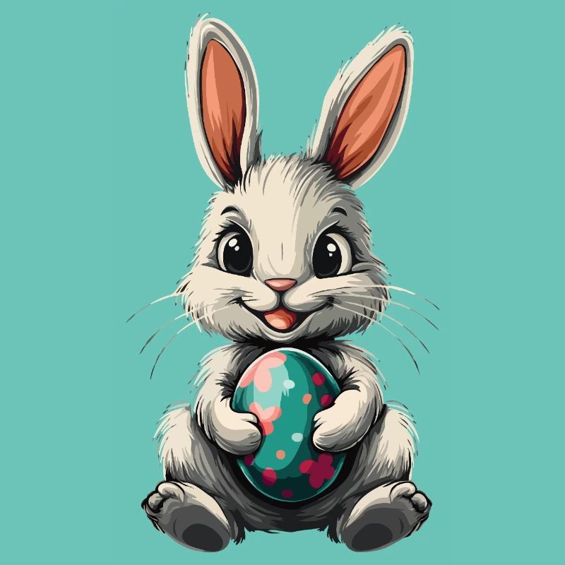 Bunny Easter Rabbit Easter Egg Cute