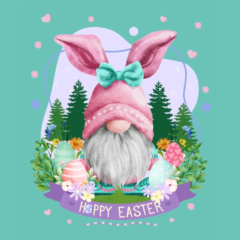 Hoppy Gnome Easter - Easter Gift Idea