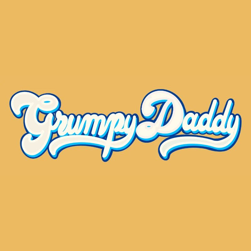 Grumpy Daddy Script - Color "Whipped Cream"
