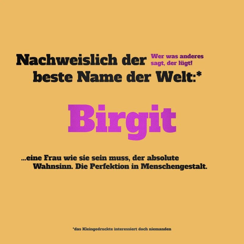 Ich bin Birgit - Birgit als Vorname