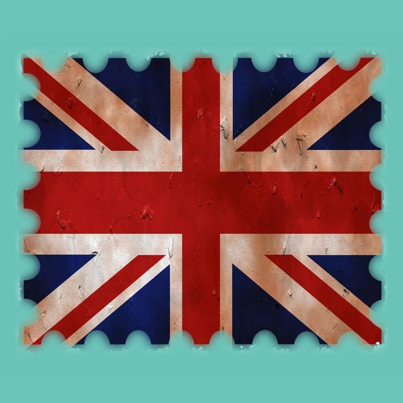 Great Britain stamp in retro design gift