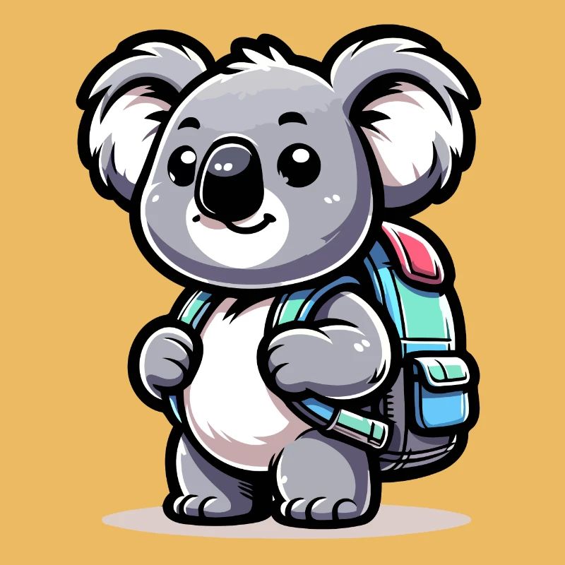 Backpacker-Koala: Der Globetrotter-Kumpel