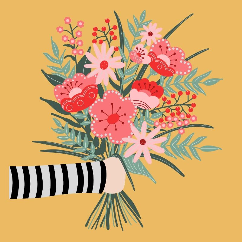 Dites simplement merci - une chère salutation aux fleurs