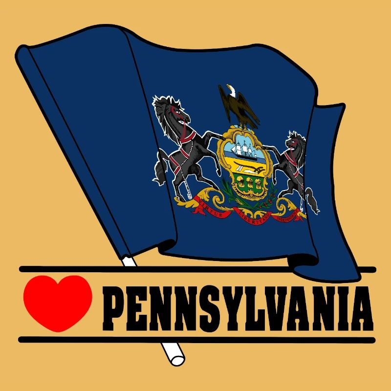 Segnala Pennsylvania cuore PENNSYLVANIA