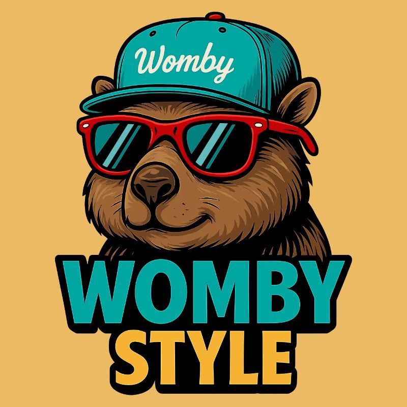 Castor style Womby avec lunettes de soleil
