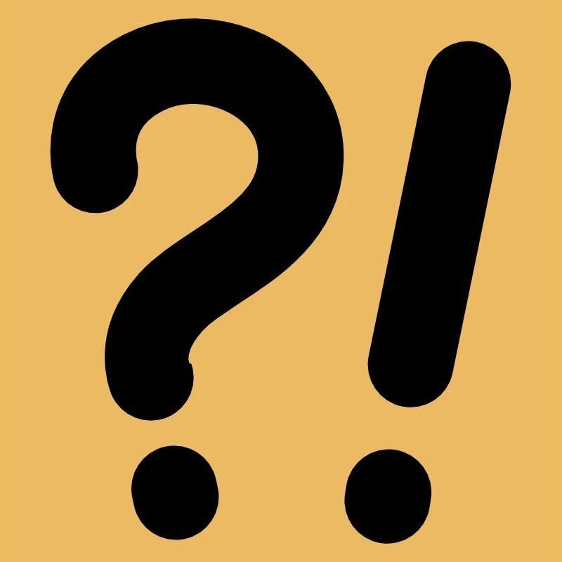 Question marks and exclamation marks