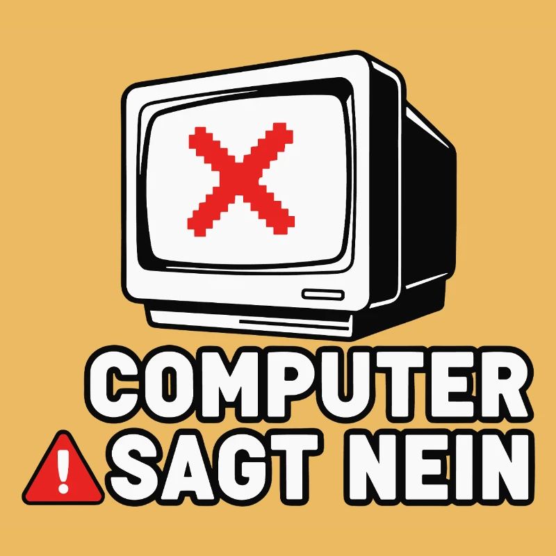 Computer Says No Retro Pixel