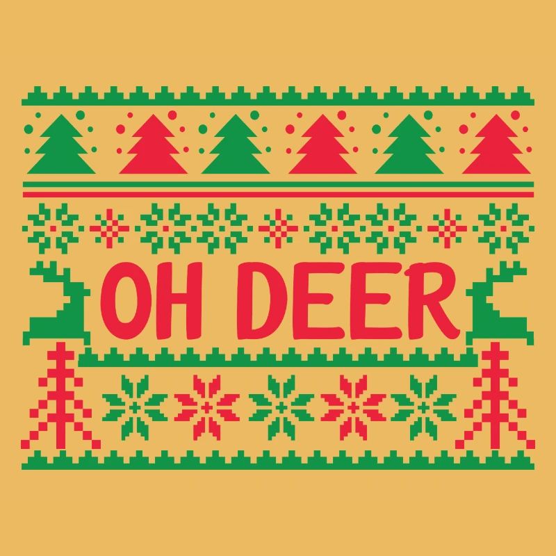 Hässlicher Pullover - Oh Deer