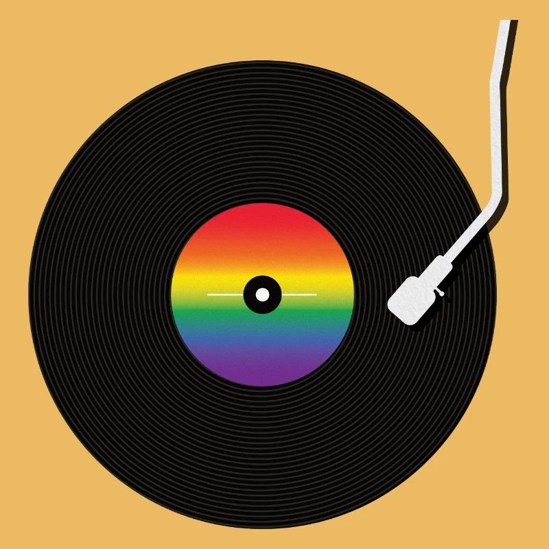 Rainbow Vinyl Record