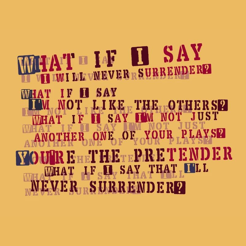 Typographie de la résolution implacable