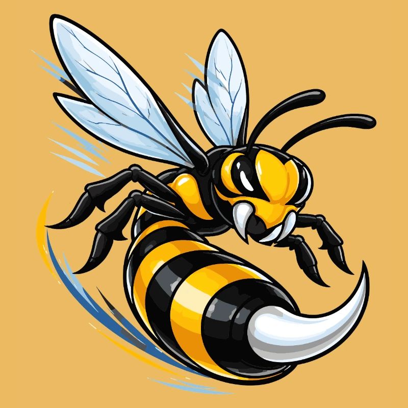 Dynamic wasp in flight