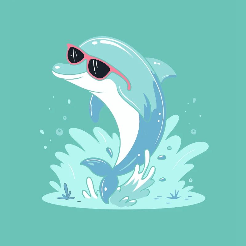 Dolphin Summer Pink Glasses