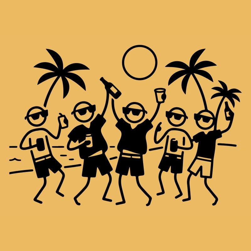 Party Group Beach