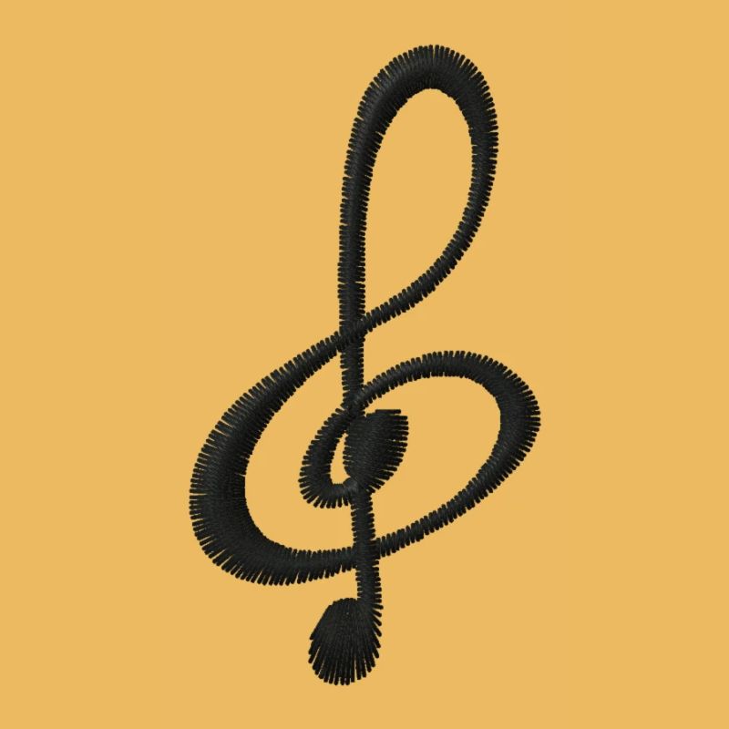 Note embroidered