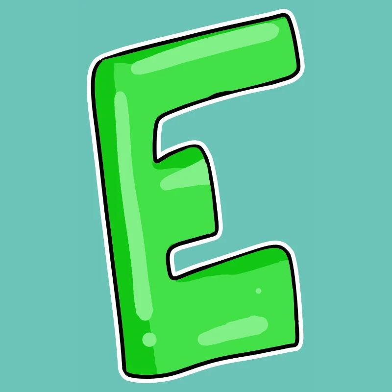 Letter E Initial point