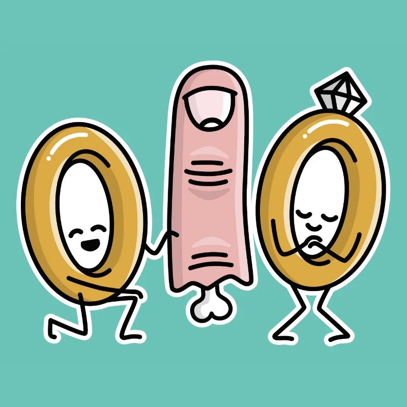 Funny Marriage Proposal Wedding Rings Ring Finger Engagement