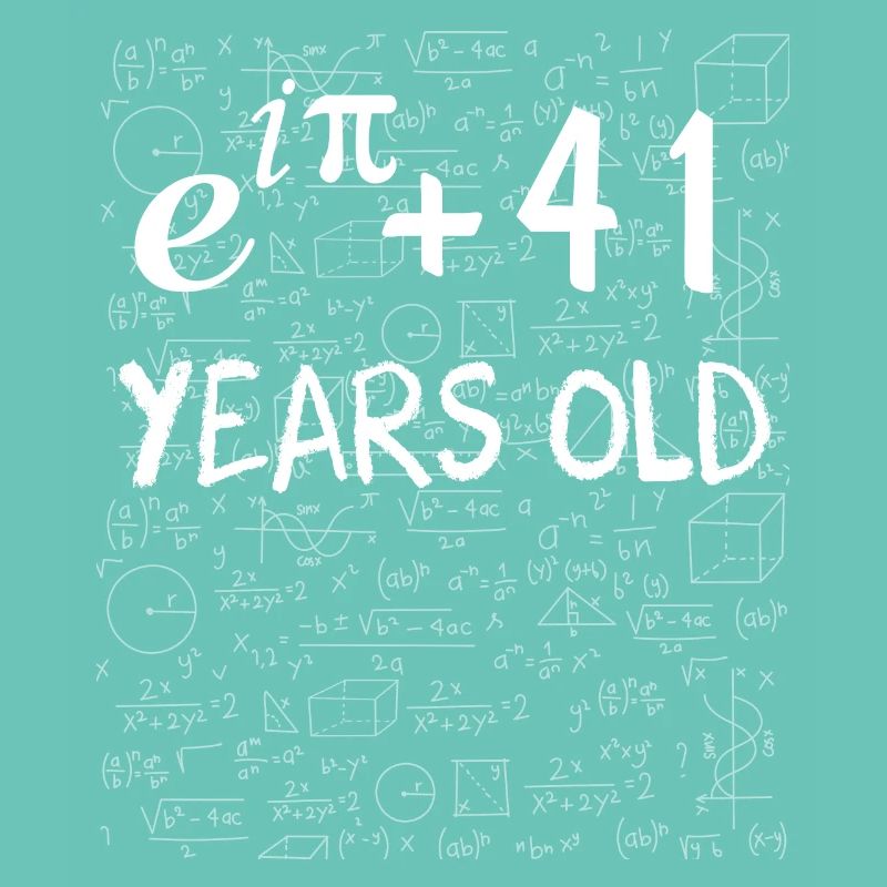 40th birthday 40 years Euler Identity math gift