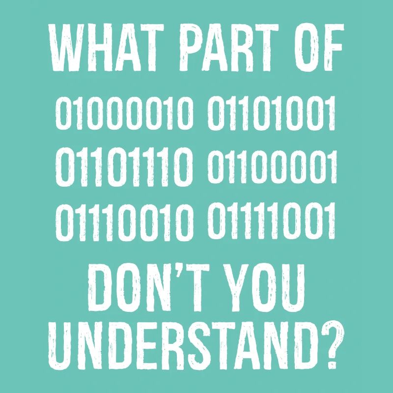What Part of Binary Code Don't You Understand
