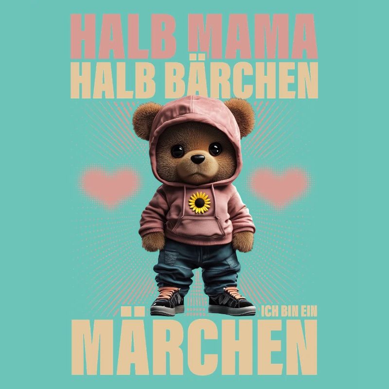Halb Mama Halb Bärchen Märchen Mutter Geschenk