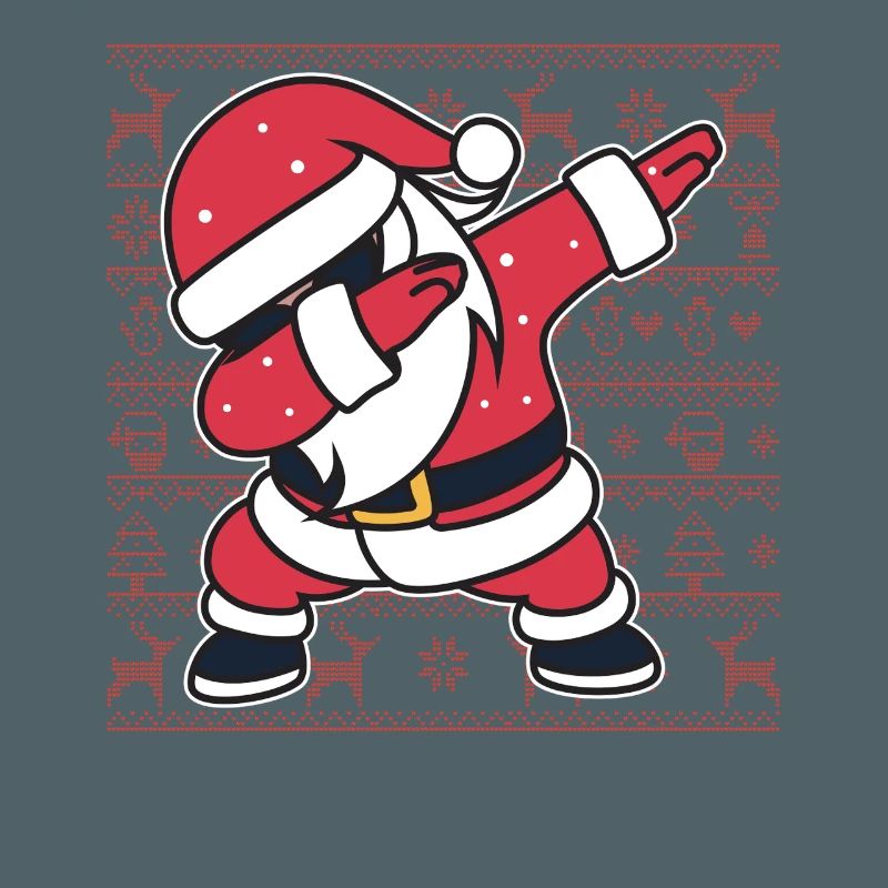 Weihnachts-Hässlicher Pullover Dab Santa's Weihnachtsgeschenk