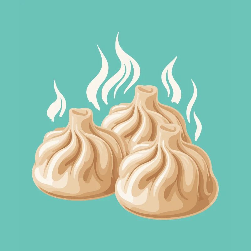Steaming dumpling design