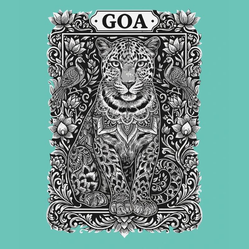 Mandala du léopard de Goa