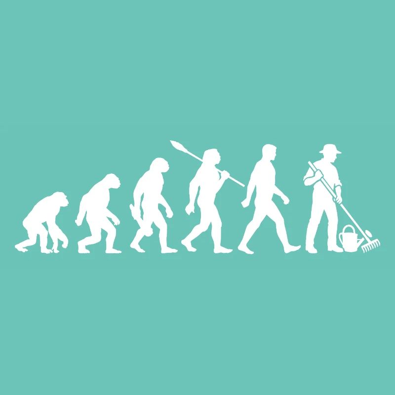 Evolution - Gärtner - Garten - Gartenarbeit