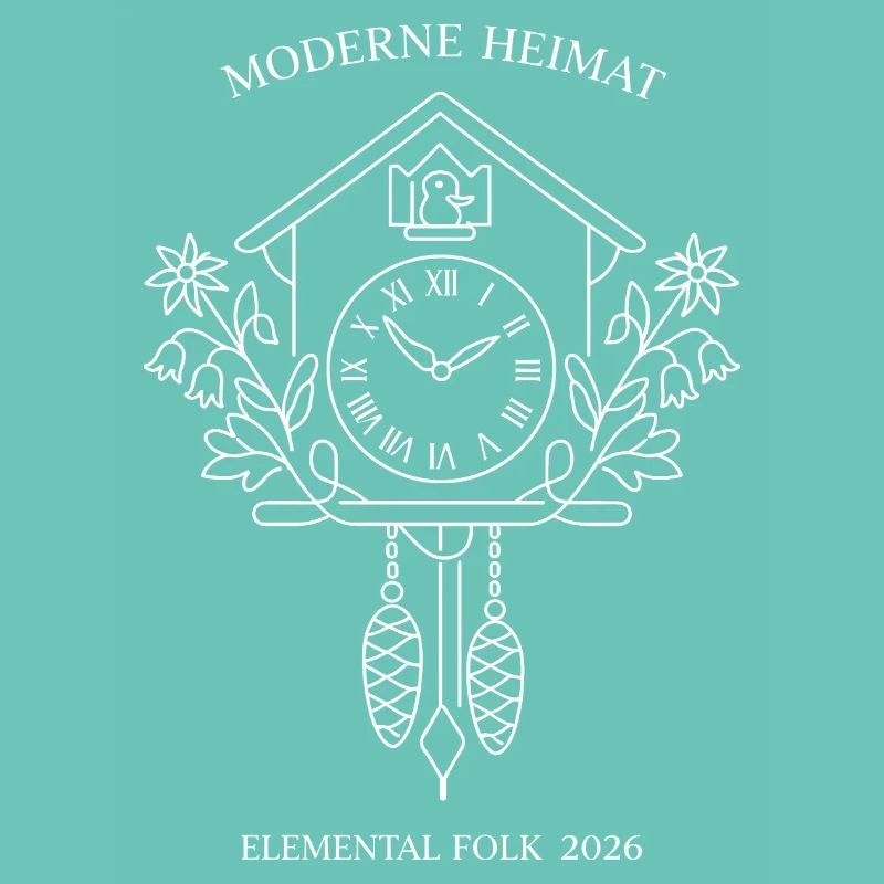 Peuple élémentaire de l’Horloge à Coucou Domestique Moderne