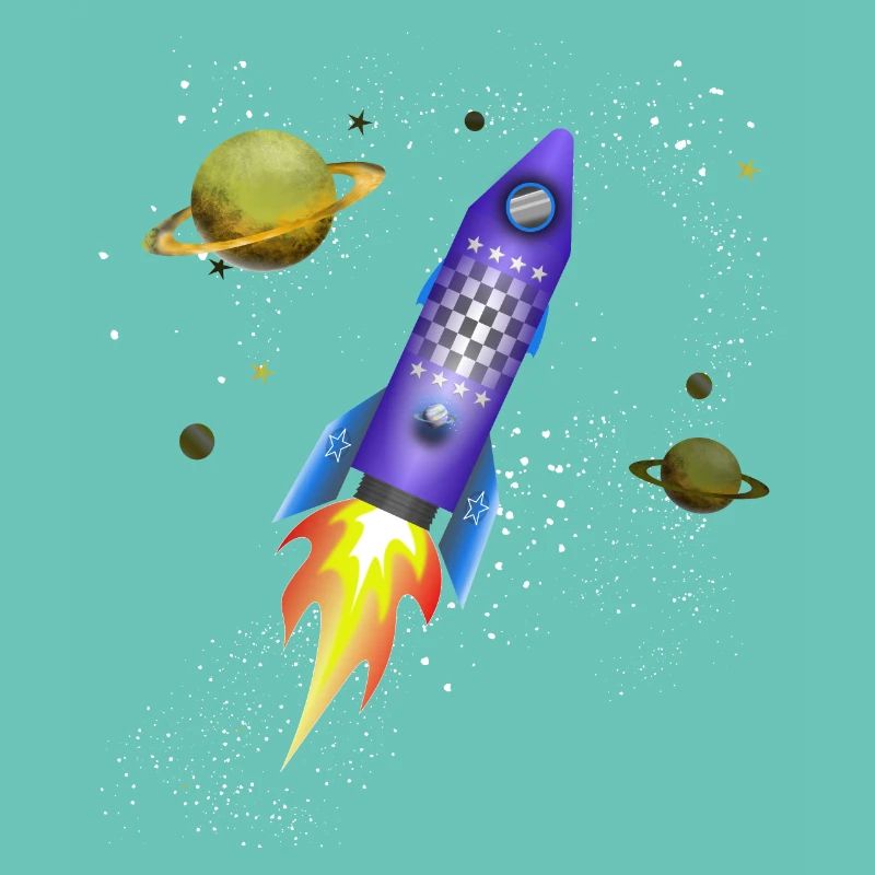 Fusée dans l'espace