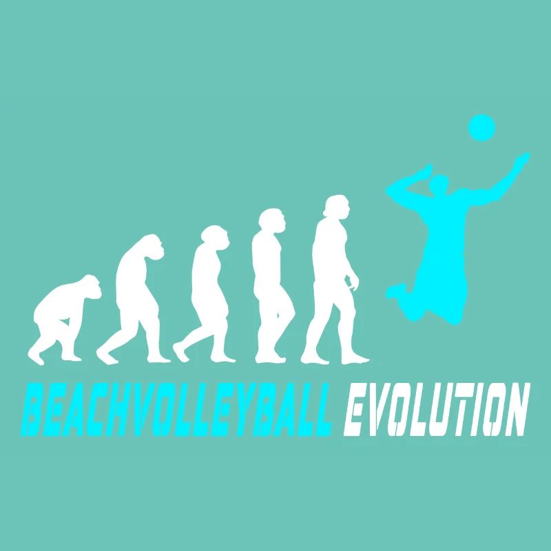Beachvolleyball Evolution Design / Geschenkidee