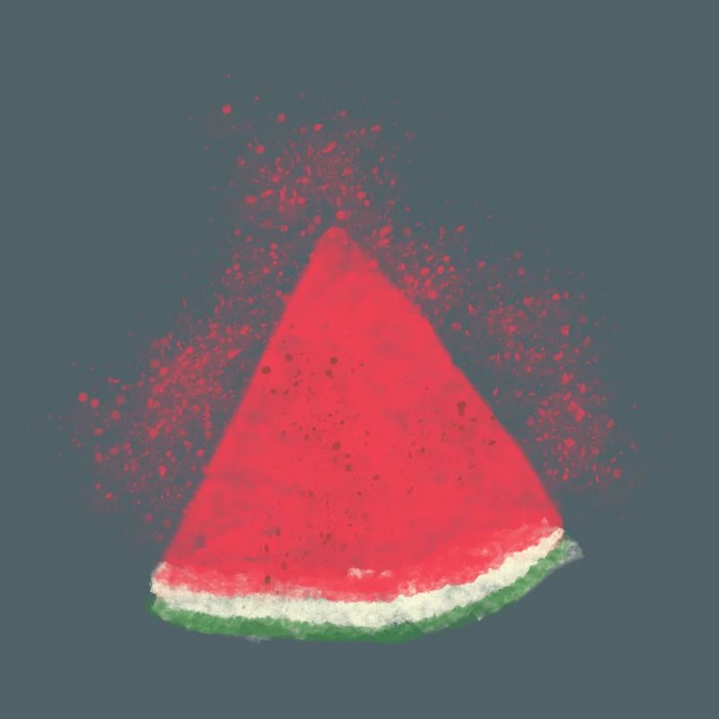 Pastèque, Pastèque, Melon, Aquarelle