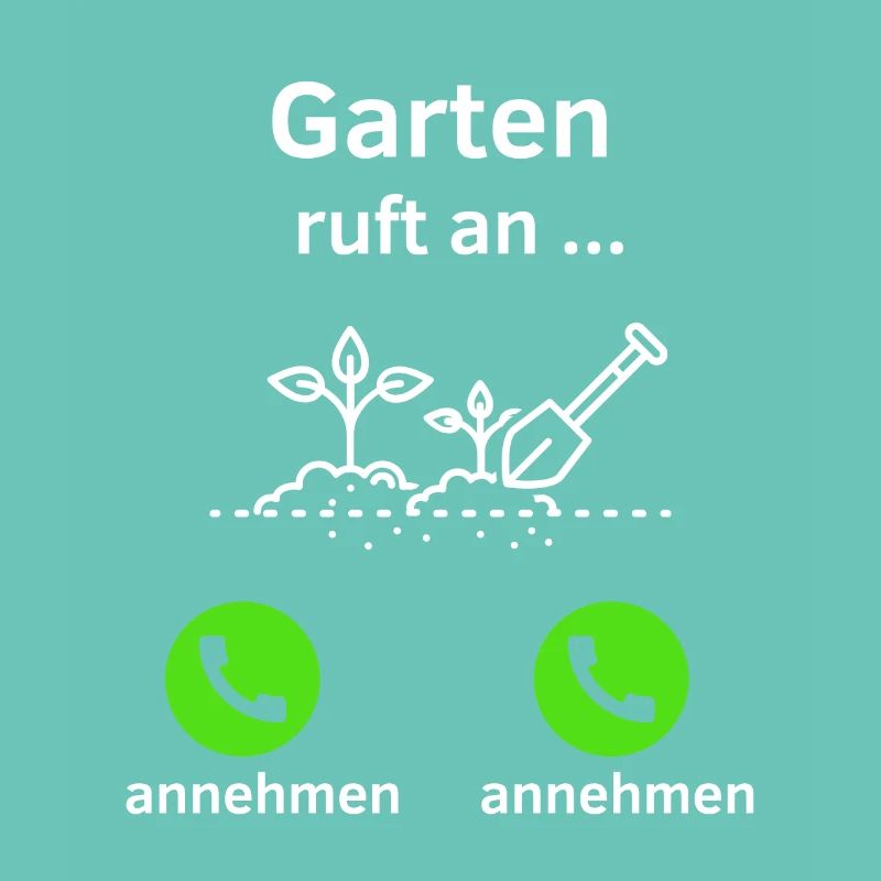 Garten ruft an - annehmen oder annehmen?