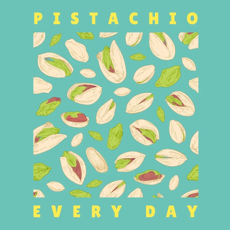 Pistachio Nuts Pattern for Apparel