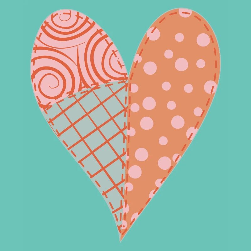 Patchwork Herz Nr. 4